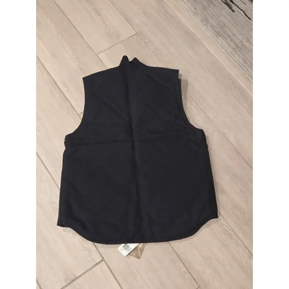 Carhartt V01 Black Firm Duck Insulated Vest Men's Small Regular Arctic Lined